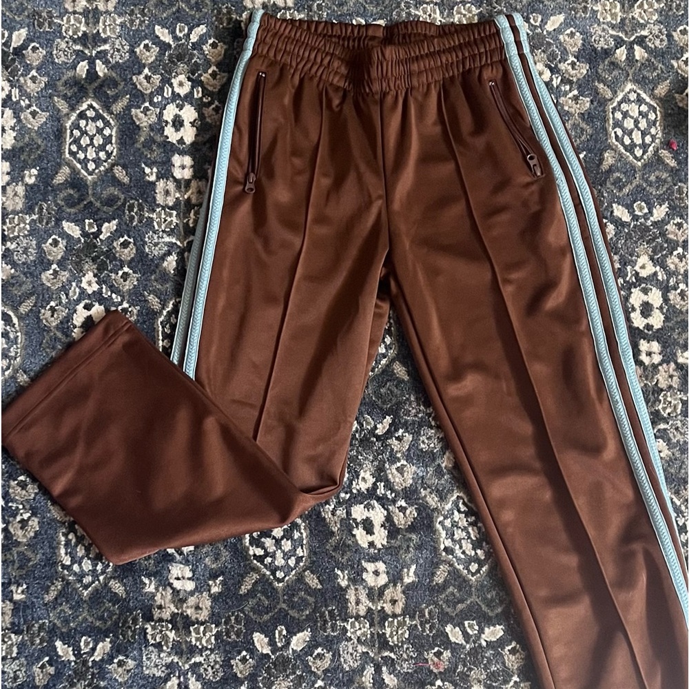 BDG brown and blue striped pants